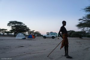 Campamento en Turkanaland Kenia