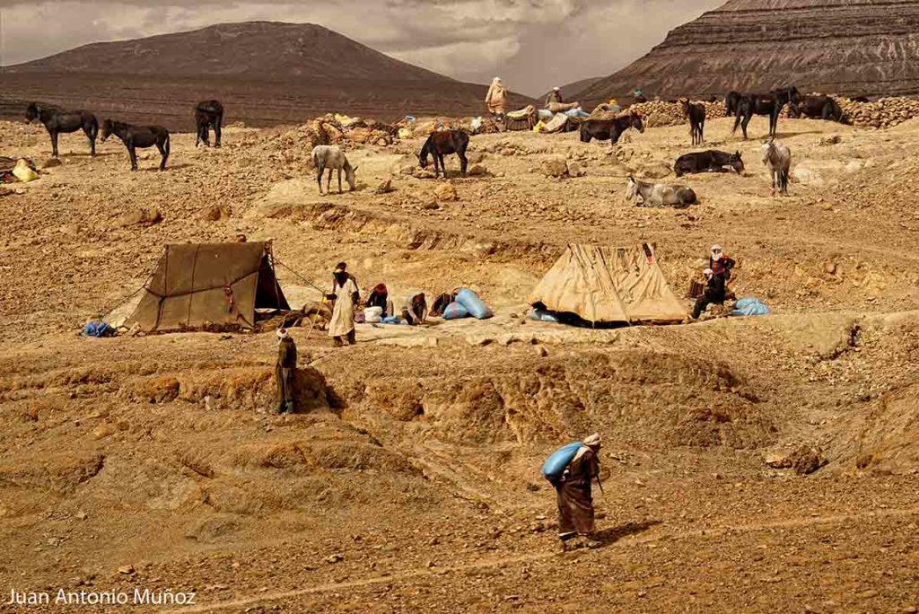 Levantando el campamento Marruecos