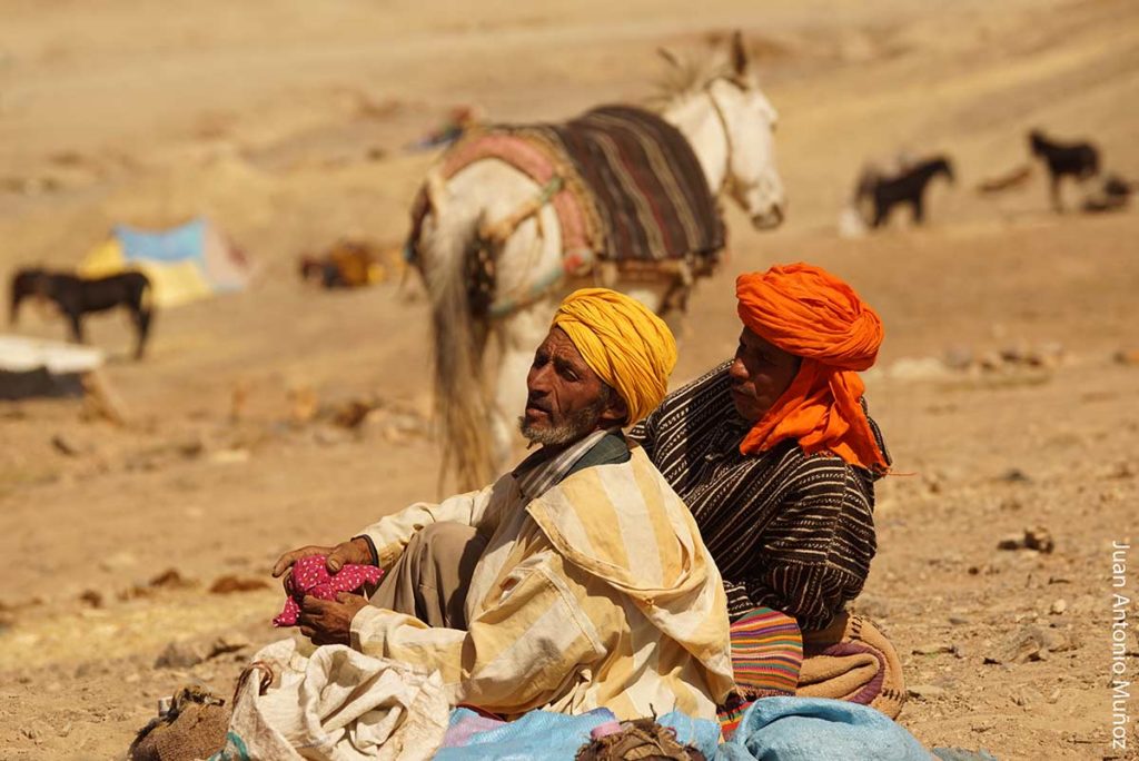 Descansando en campamento Marruecos