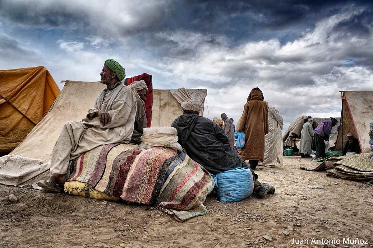 Ambiente de mercado Imilchil Marruecos