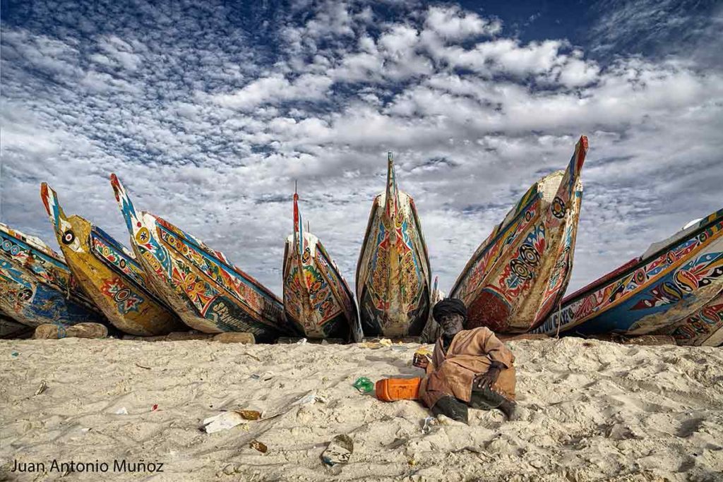 Pescador en Nouakchott