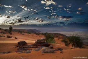 Amanecer en el desierto. Mauritania