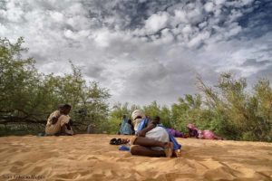 Mirando el atasco. Mauritania