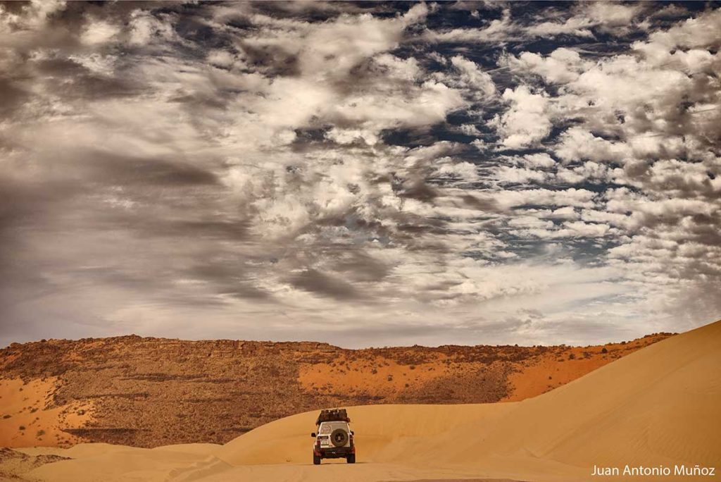 Circulando en dunas. Mauritania