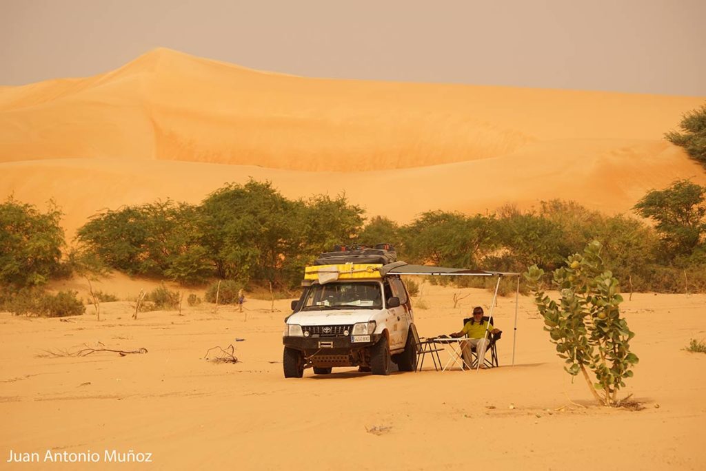 Descansando en el oued. Mauritania