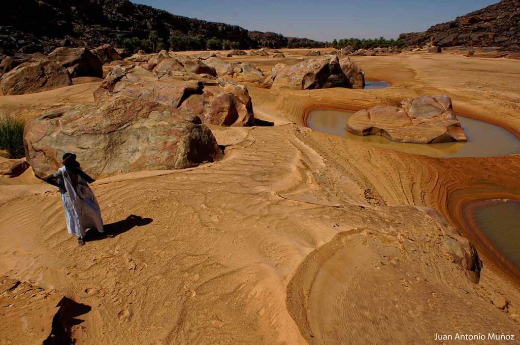 Guelta cocodrilos. Mauritania