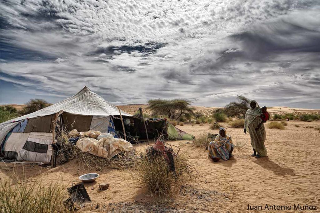 En la jaima. Mauritania