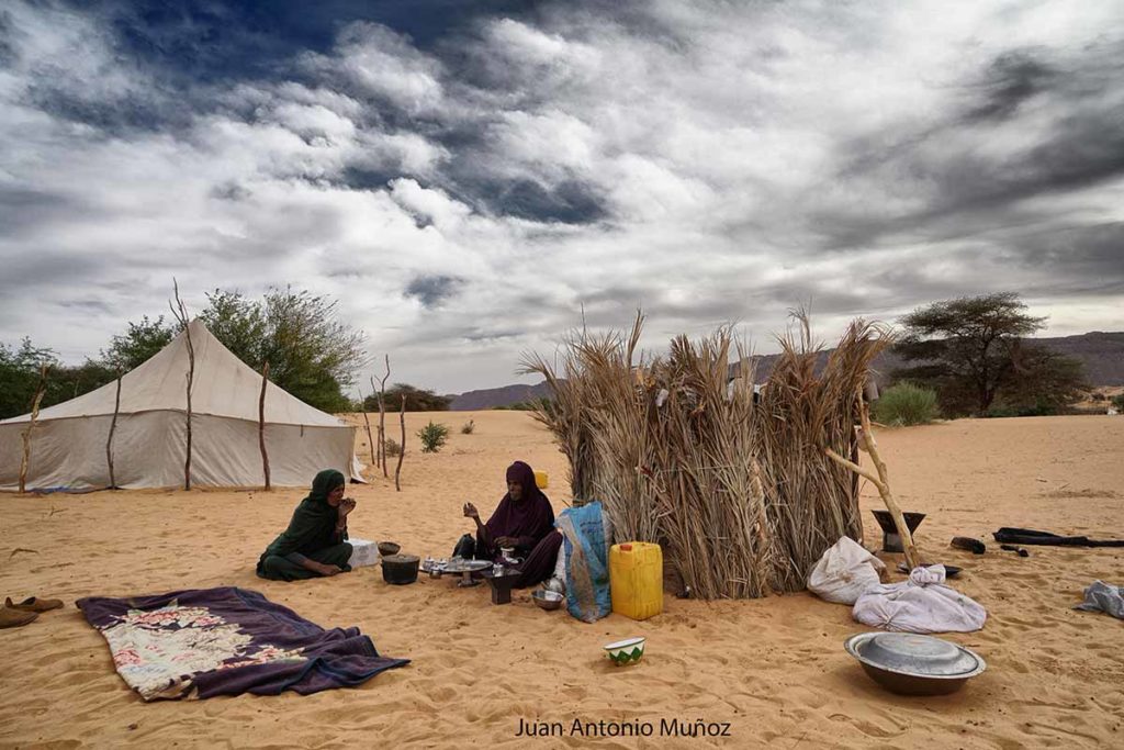 Té en la jaima. Mauritania