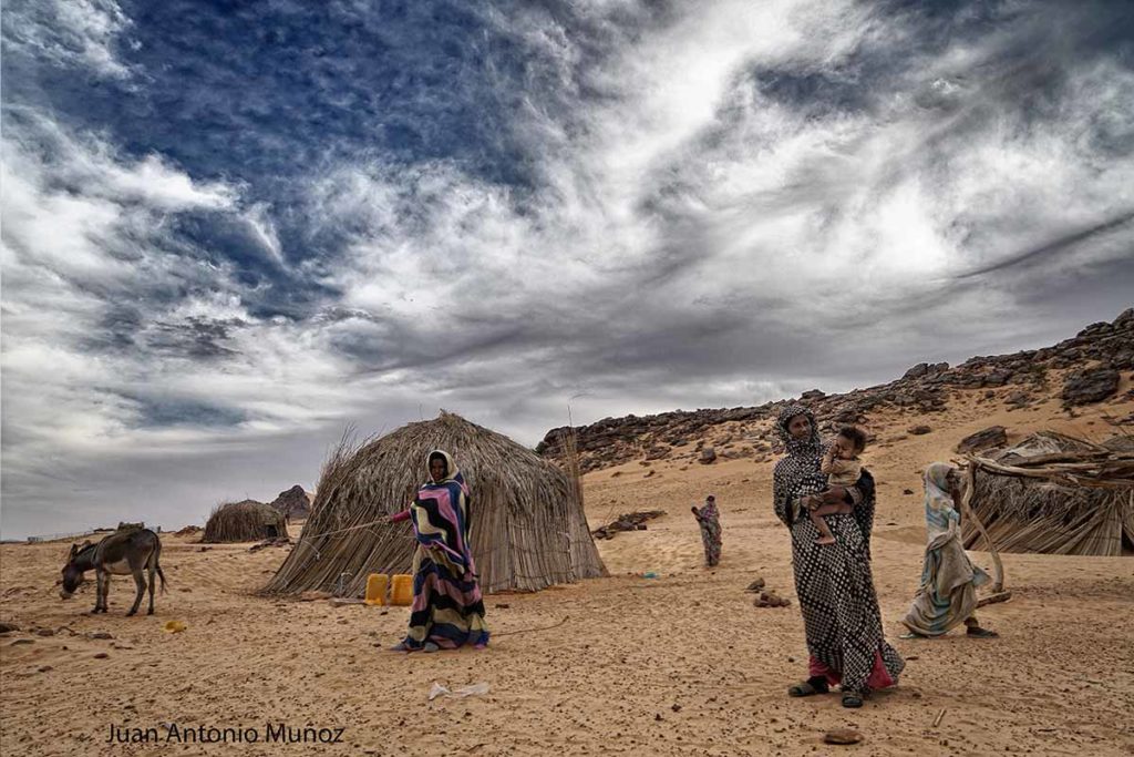 Tarde en el poblado. Mauritania