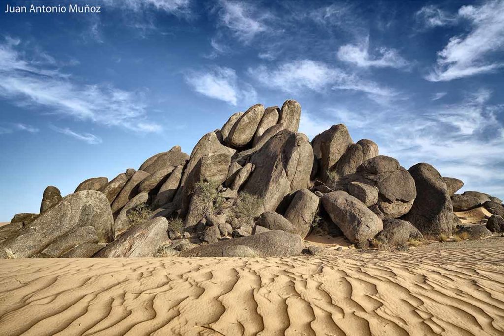 Arena y roca. Mauritania