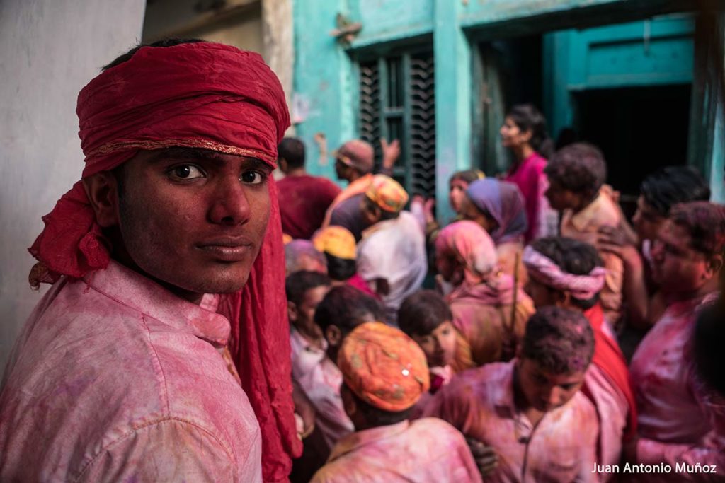 Mirada en Holi. India