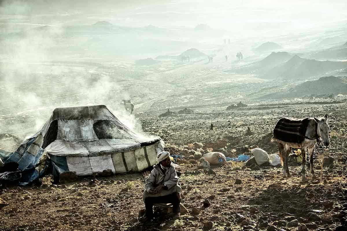 Jaima en el Atlas. Marruecos