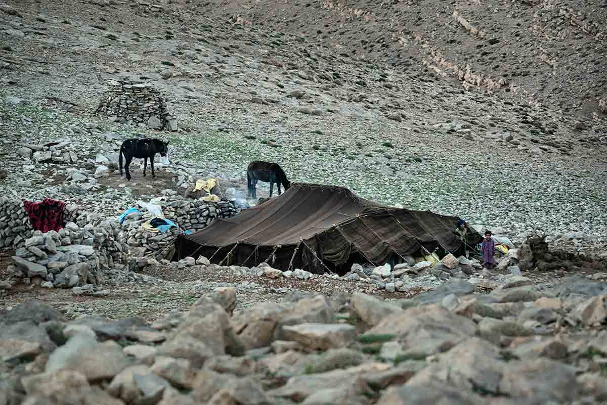 Jaima en el Atlas. Marruecos