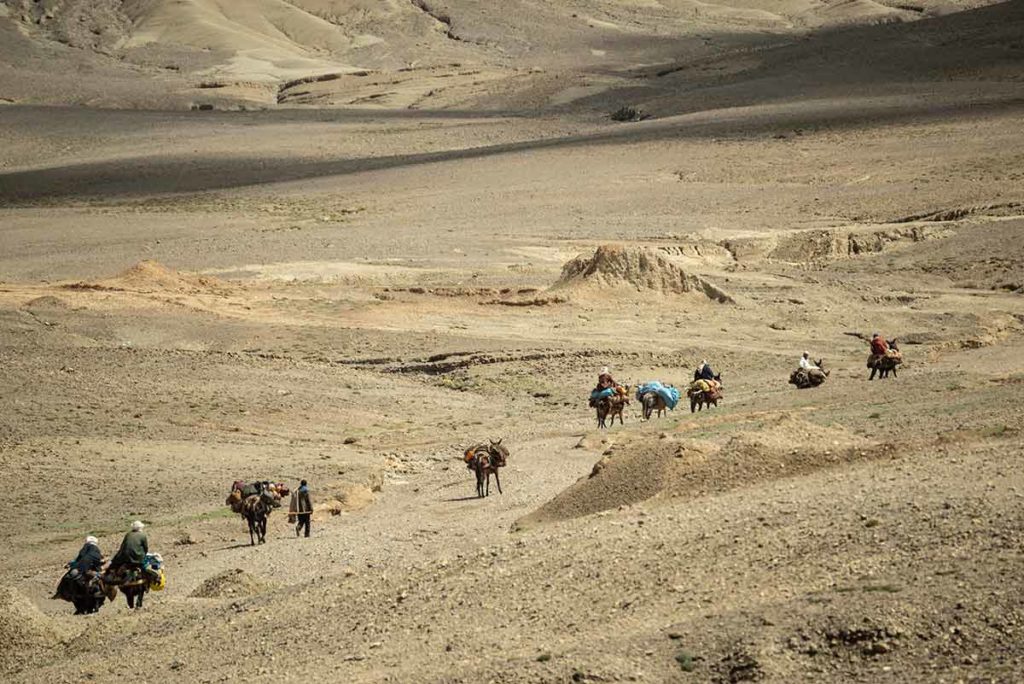 Camino hacia la jaima. Marruecos