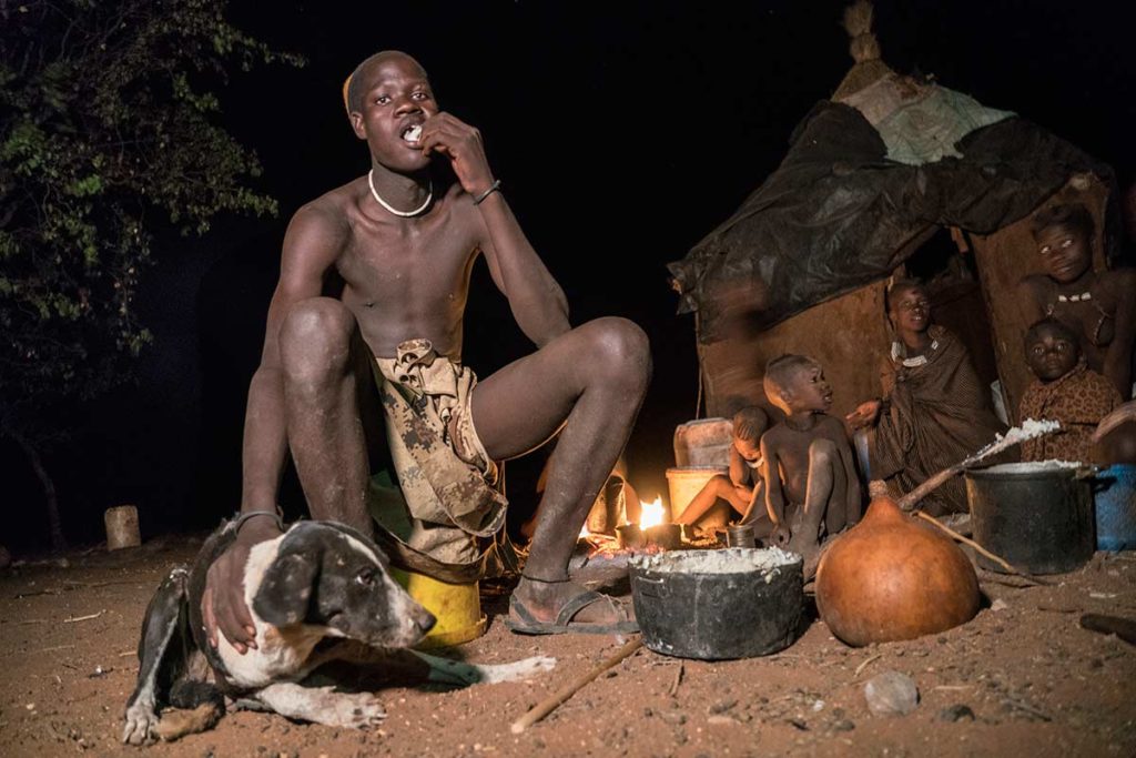 Cena en el fuego. Namibia