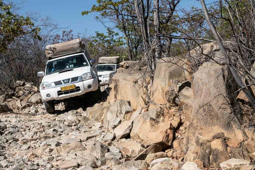 Coche en pista. Namibia