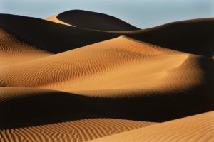 Curvas de dunas. Marruecos