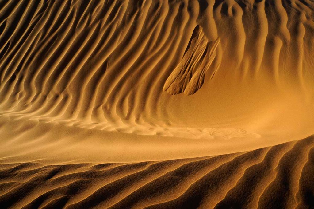 Avalancha en dunas. Marruecos