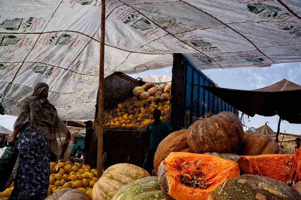 Camión y calabazas. Marruecos