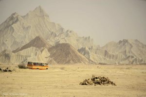 Bus desierto. Irán