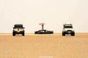 Chatarra en desierto. Marruecos