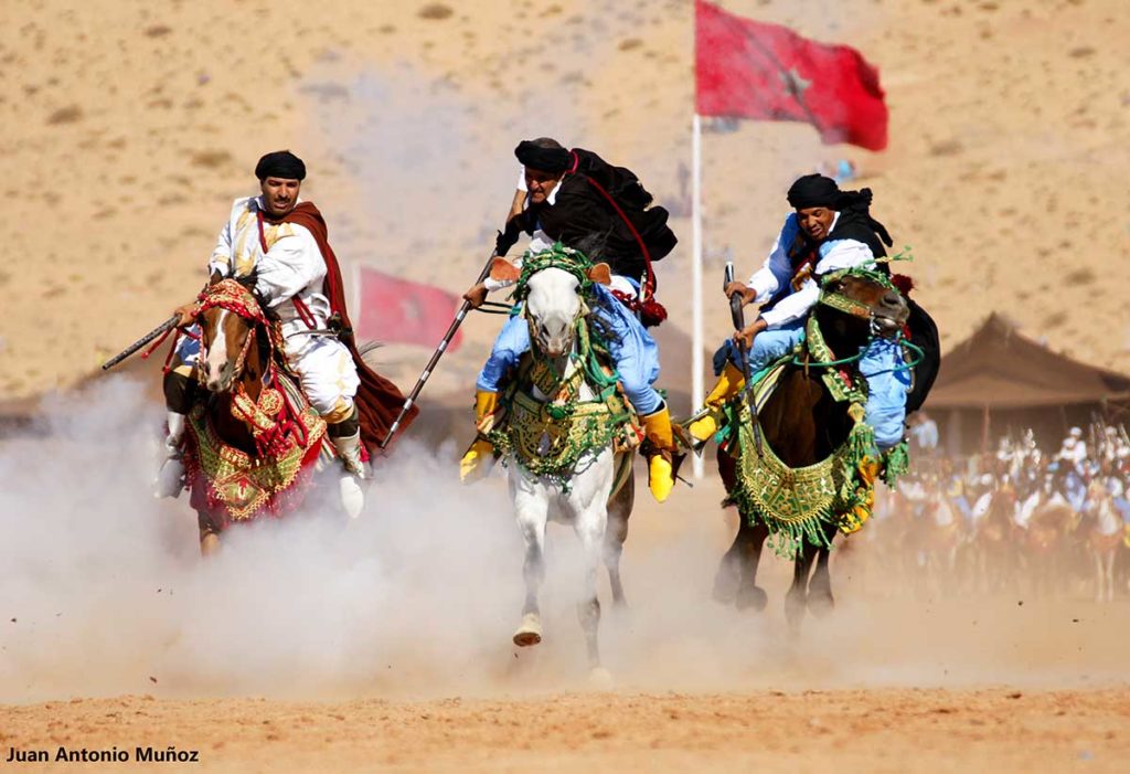 Galopando en Moussem. Marruecos