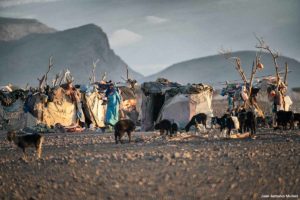Campamento nómada Laoudi. Marruecos