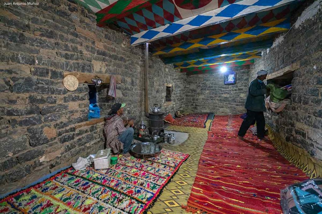 Interior de casa. Atlas. Marruecos